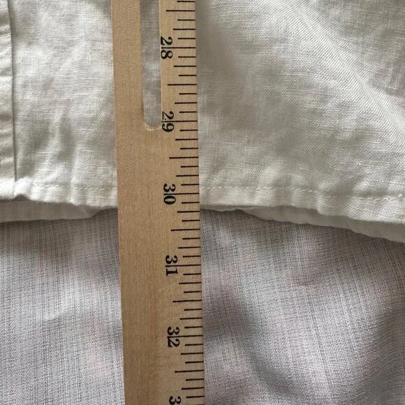 Linen Club Room Luxury Mens White Linen Shirt XXL Resort Tropical Old Money - Picture 8 of 8